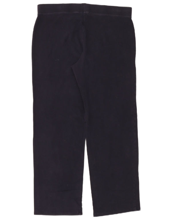 Marks & Spencer Γυναικεία φόρμα παντελόνια UK 18 XL Navy Blue Cotton