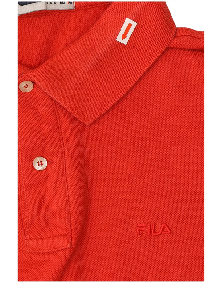 Ανδρικό πουκάμισο πόλο FILA IT 48 Medium Red
