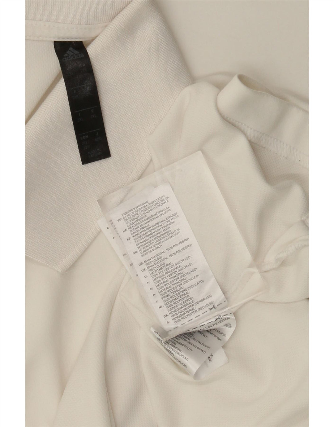 Adidas Ανδρικό πουκάμισο Polo 2XL Λευκό Πολυεστέρας