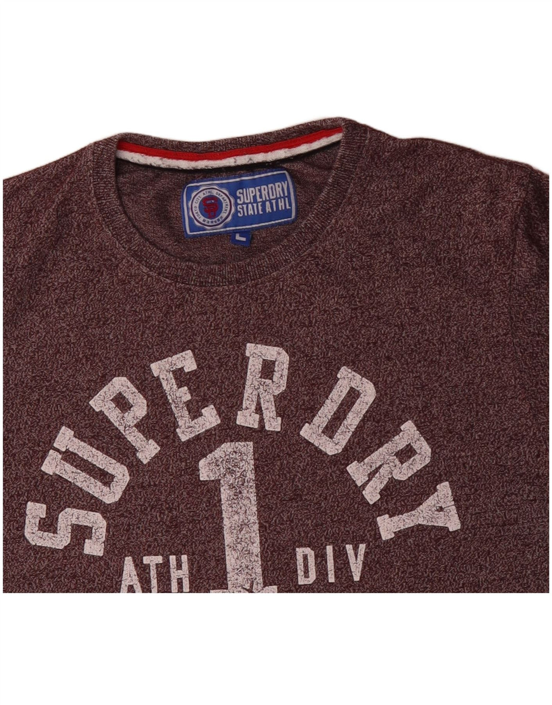 Ανδρικό γραφικό μπλουζάκι SUPERDRY Μπλουζάκι με μεγάλο μωβ βαμβακερό χρώμα