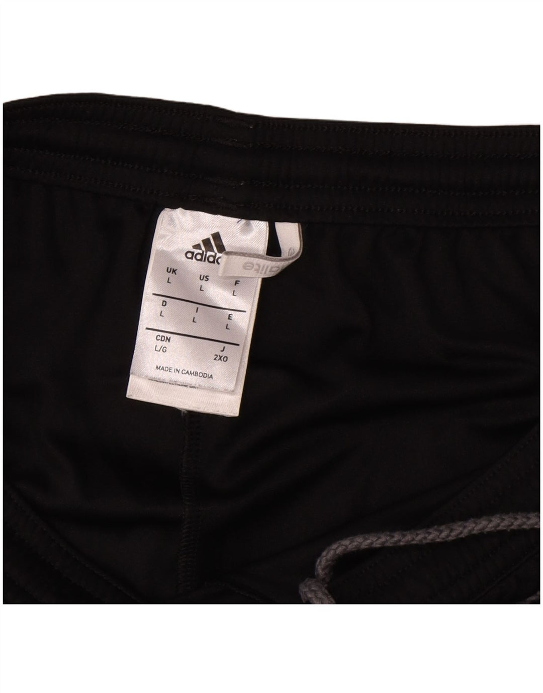 Ανδρικό σορτς Adidas Climalite με μεγάλο μαύρο χρώμα πολυεστέρα