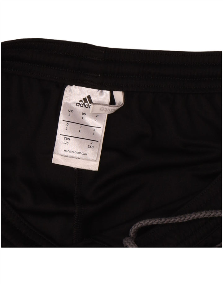 Ανδρικό σορτς Adidas Climalite με μεγάλο μαύρο χρώμα πολυεστέρα
