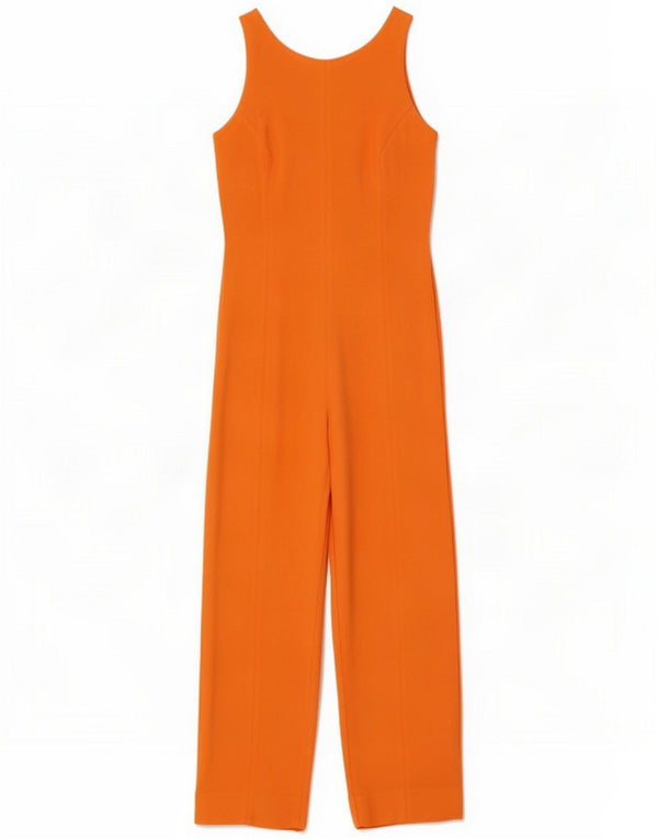 Vintage γυναικεία αμάνικη φόρμα UK 12 Medium Orange Wool