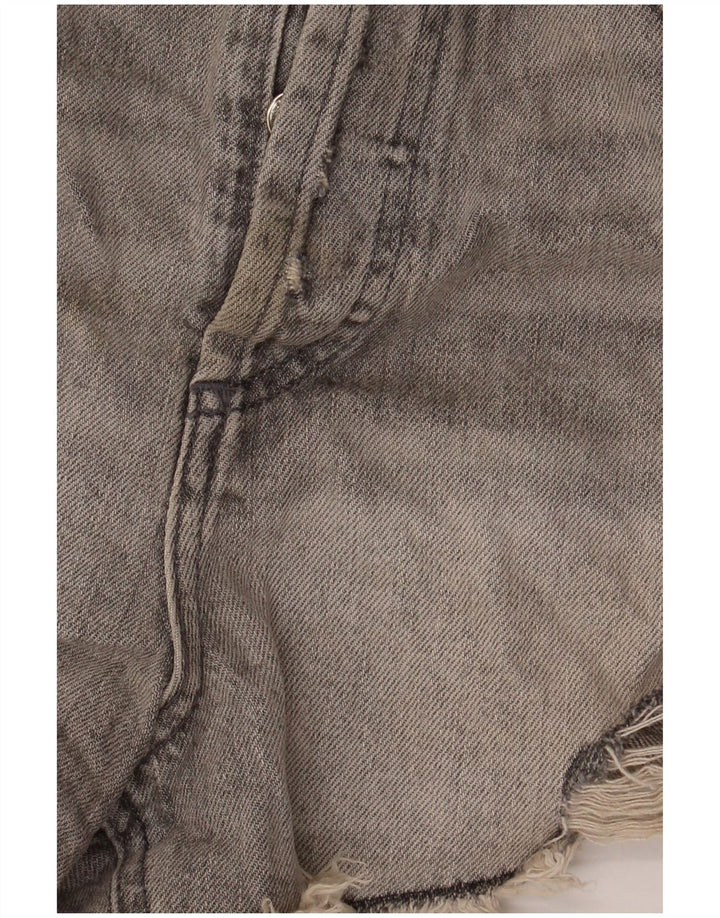 Ζαρά γυναικείο τζιν Distressed Hot παντελόνι EU 40 Medium W30 Γκρι βαμβακερό