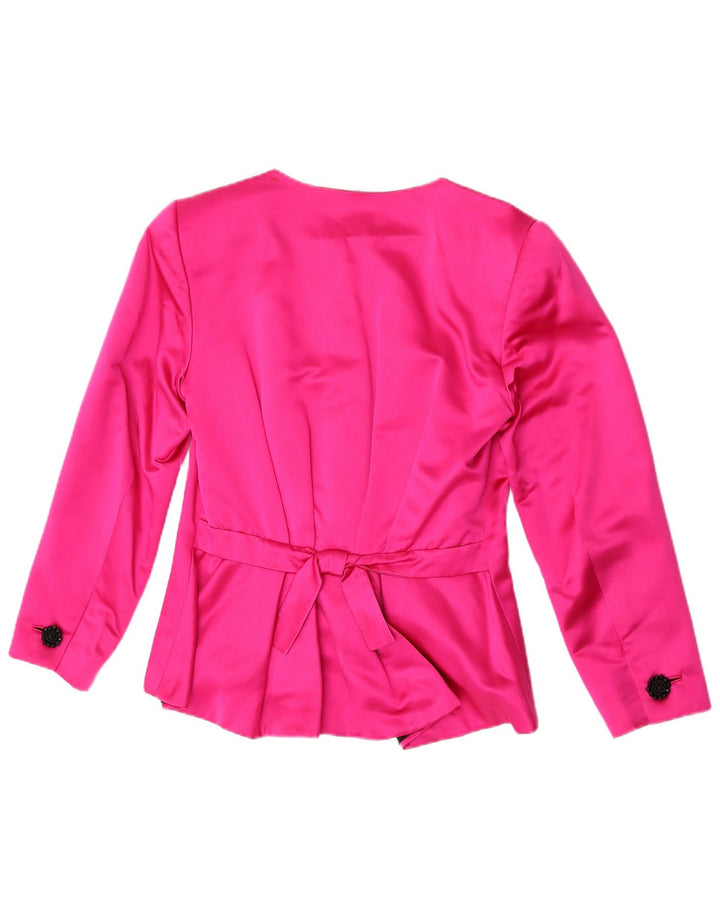 Vintage γυναικείο σακάκι 1 κουμπιού Blazer UK 10 Small Pink