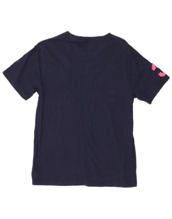 Γραφικό μπλουζάκι πόλο για κορίτσια Ralph Lauren Top 14-15 ετών Large Navy Blue