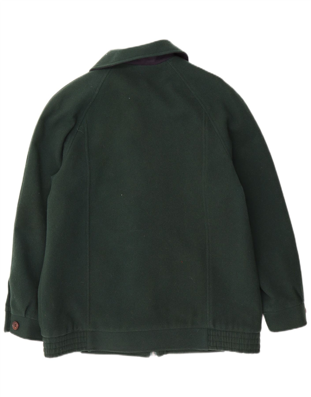 EDINBURGH Γυναικείο Oversized Πανωφόρι UK 10 Small Green Wool