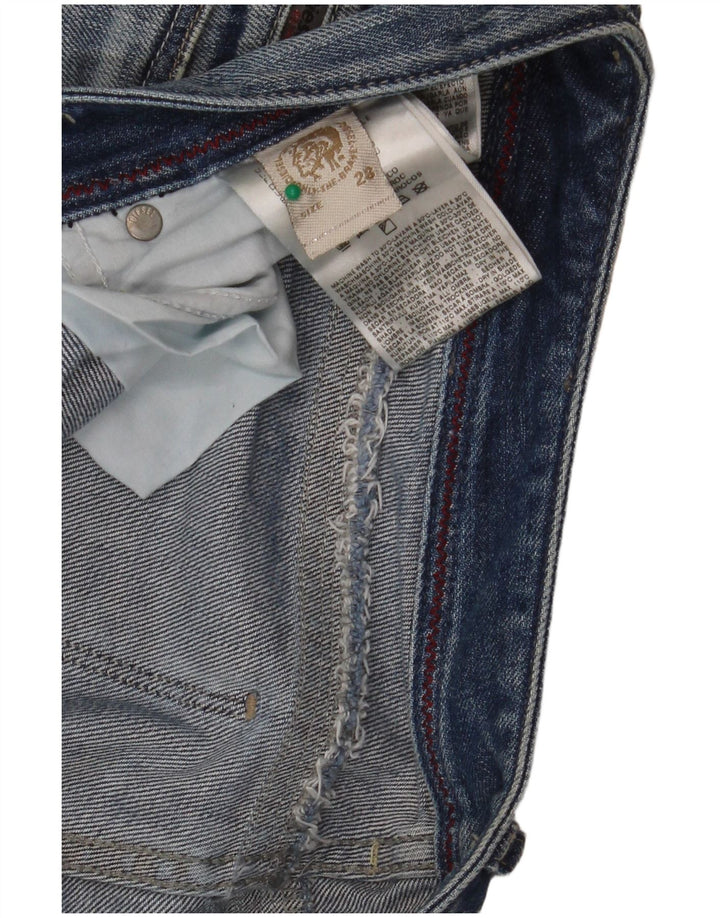 Diesel Γυναικείο Distressed Straight Jeans W28 L32 Μπλε βαμβακερό