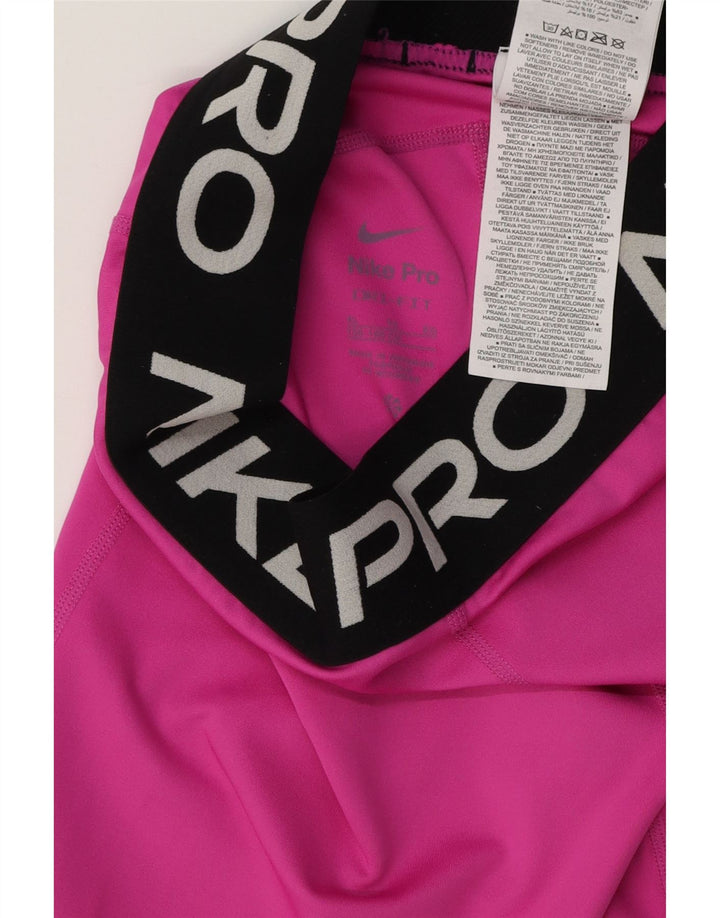Γραφικά αθλητικά σορτς NIKE Girls Dri Fit 13-14 ετών XL Pink Colourblock