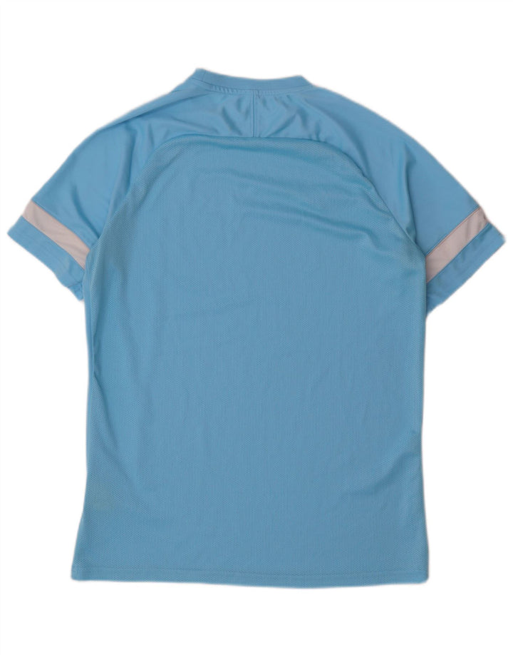 Ανδρικό μπλουζάκι NIKE Dri Fit Top Large Blue Colorblock Πολυεστέρας