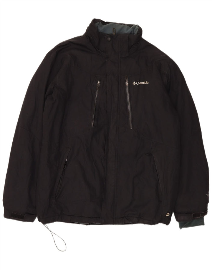 Ανδρικό μπουφάν Ανεμοδράστη Columbia UK 40 Large Black Nylon