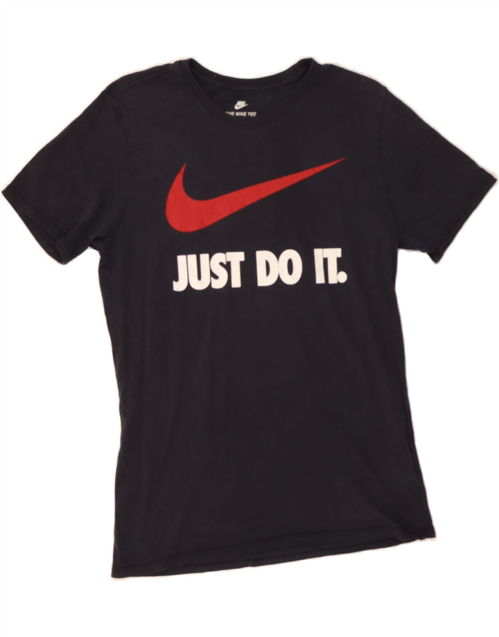 NIKE Mens Graphic T-Shirt Top Medium Black Cotton Vintage Nike and Second-Hand Nike from Messina Hembry 