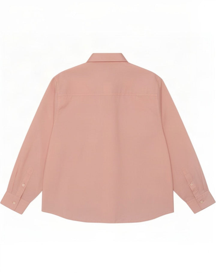 Vintage γυναικείο πουκάμισο UK 12 Medium Pink Polyester