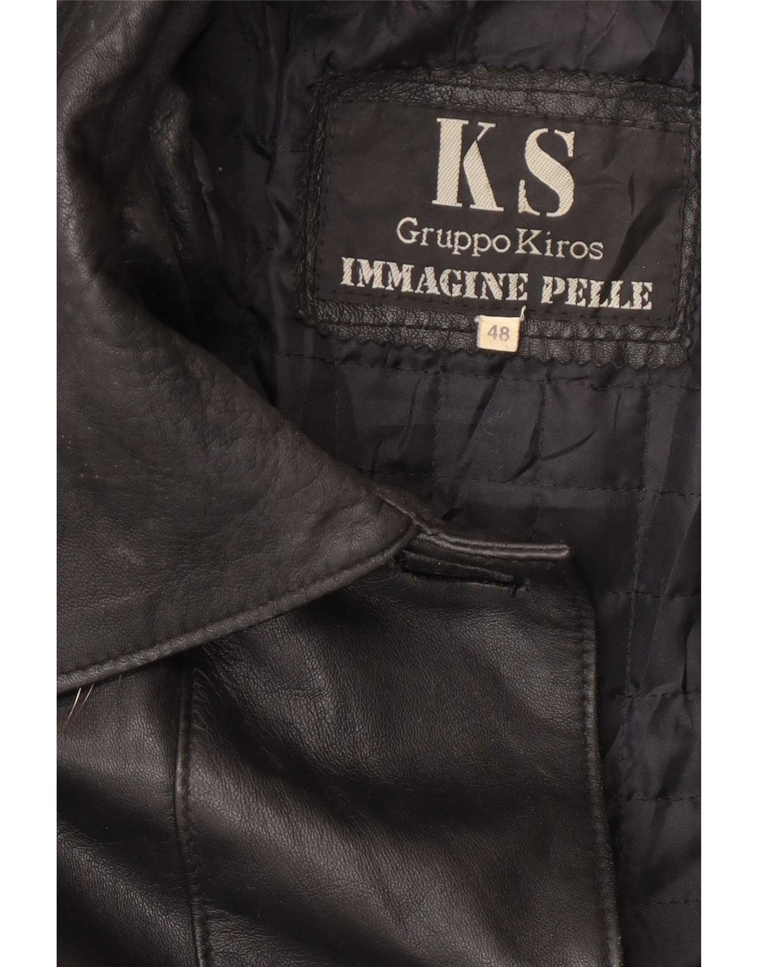 Kiros Γυναικείο Δερμάτινο Παλτό Oversized με Κουκούλα IT 48 XL Μαύρο