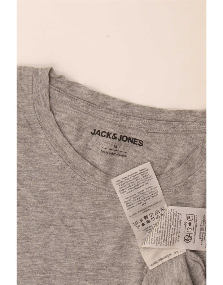 Ανδρικό μπλουζάκι Jack & Jones, Βαμβακερό μεσαίο γκρι