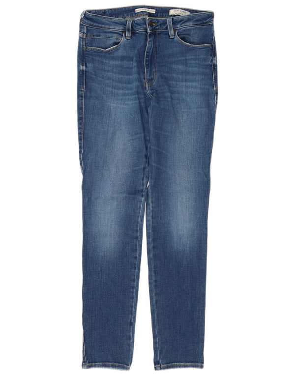 Guess Womens Curve Ψηλόμεσο Skinny Jeans W30 L30 Blue