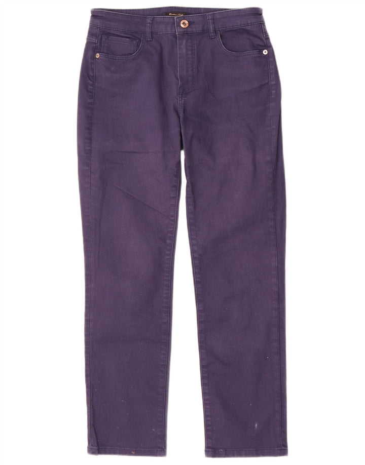 Massimo Dutti Γυναικείο Slim Casual Παντελόνι W26 L26 Navy Blue