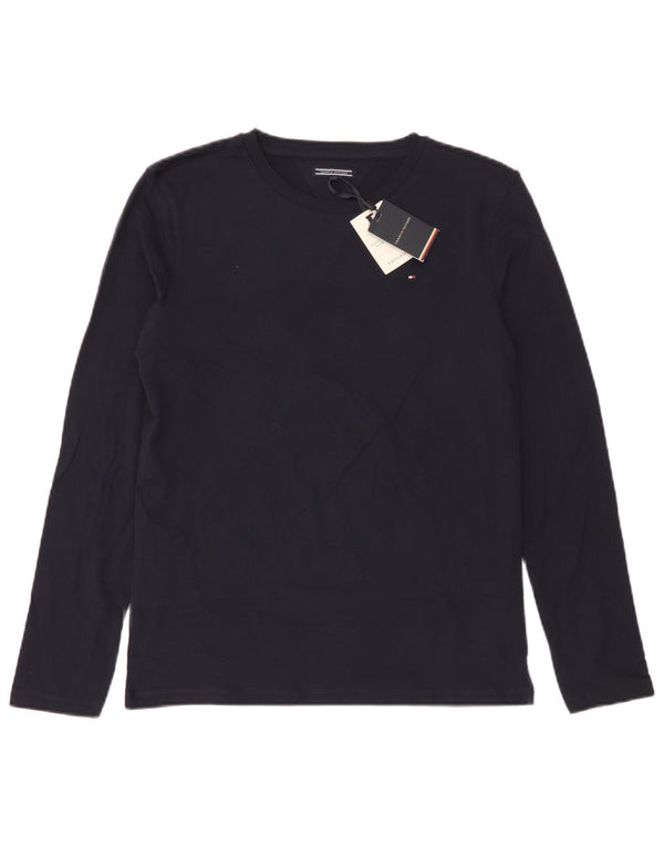 Tommy Hilfiger Boys Top μακρυμάνικο 15-16 ετών Navy Blue Cotton