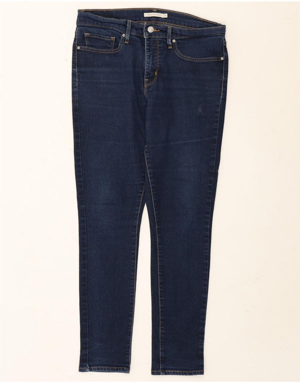 Levi's Womens 311 Shaping Skinny Jeans W31 L30 Navy Blue Cotton