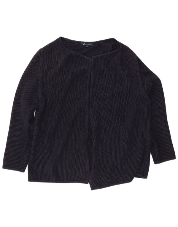 Crew Clothing Γυναικεία ανοιχτή ζακέτα πουλόβερ UK 18 XL Navy Blue Cotton