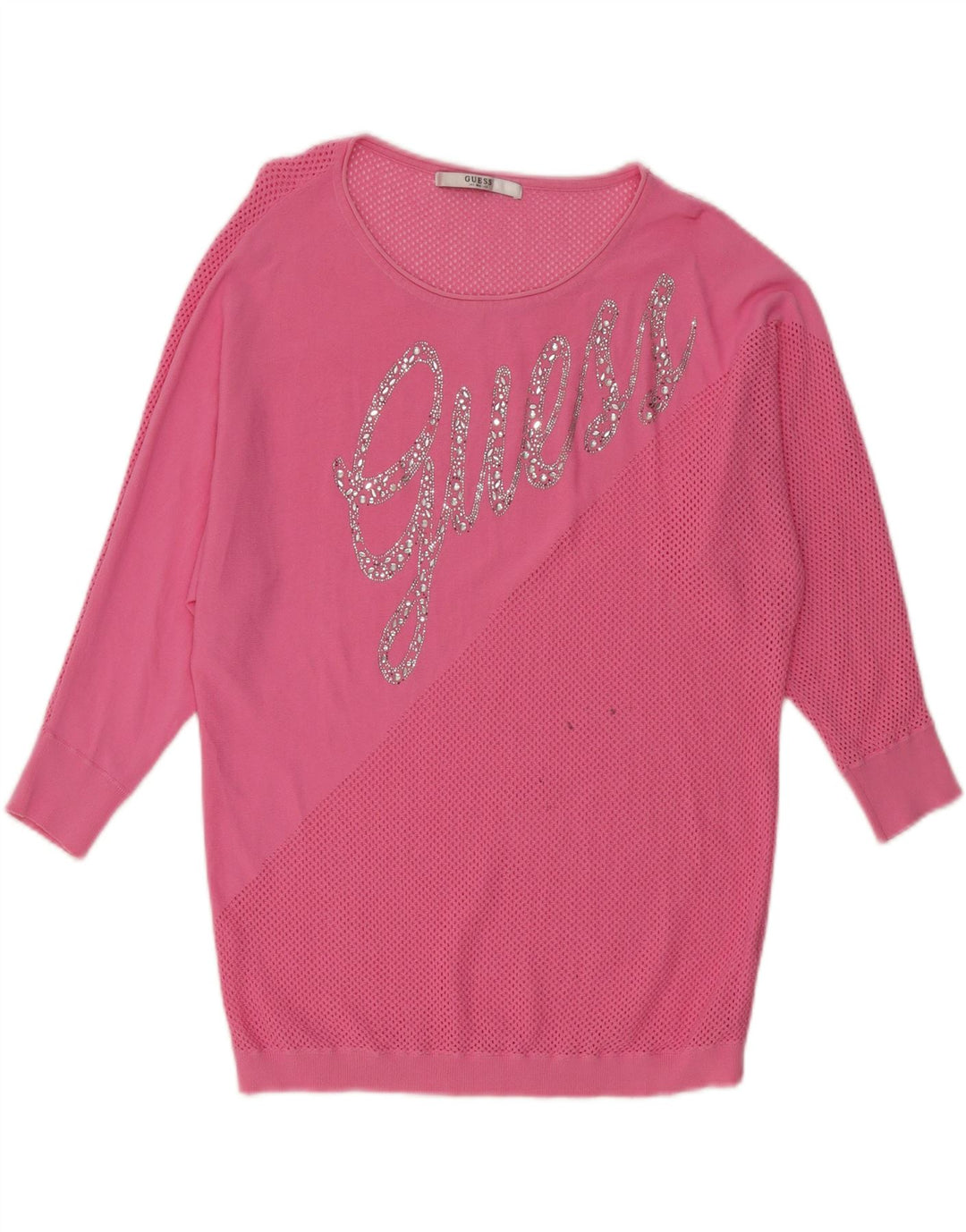 GUESS Γυναικείο Γυναικείο Φούτερ Jumper Φόρεμα UK 18 XL Ροζ