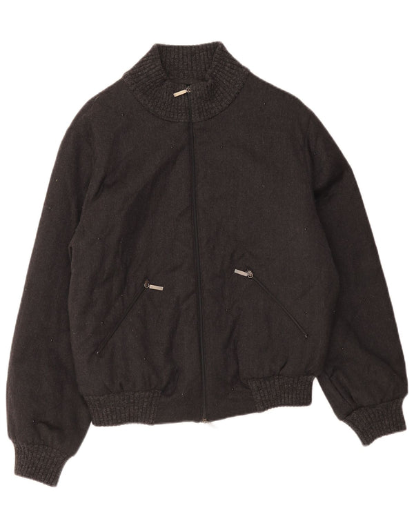 Giorgio Grati Γυναικείο Μπουφάν Bomber IT 40 Small Black Wool