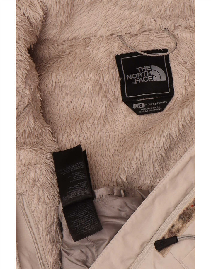 The North Face γυναικείο μπουφάν με κουκούλα αντιανεμικό UK 16 Large Grey Polyester