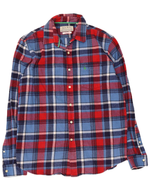 Jack Wills Ανδρικό φανελένιο πουκάμισο Μικρό πολύχρωμο καρό βαμβακερό
