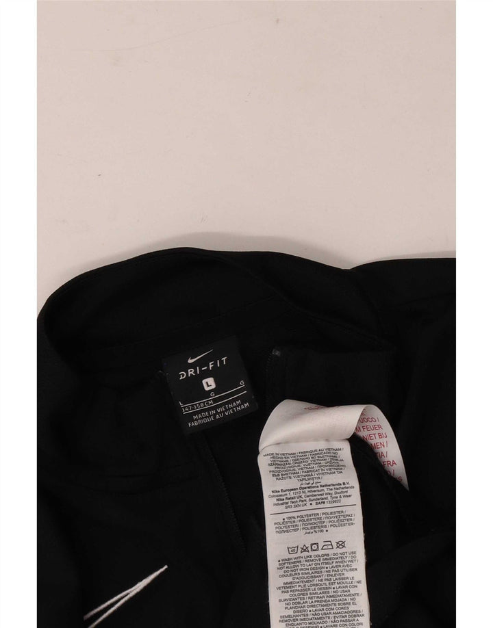 Nike Boys Dri Fit αθλητική φόρμα μπουφάν 12-13 ετών Μεγάλο μαύρο πολυεστέρα