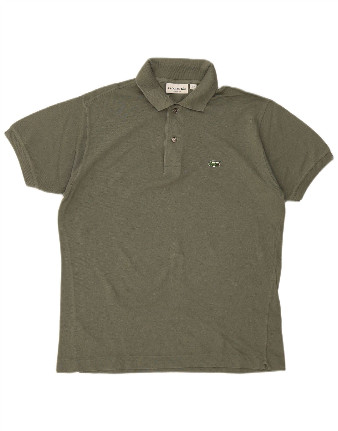 LACOSTE Ανδρικό πουκάμισο Polo Classic Fit Μέγεθος 4 Μεσαίο βαμβακερό χακί
