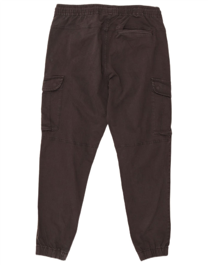 Zara Ανδρικό Joggers Παντελόνι Cargo EU 42 Large W32 L28 Μαύρο βαμβακερό