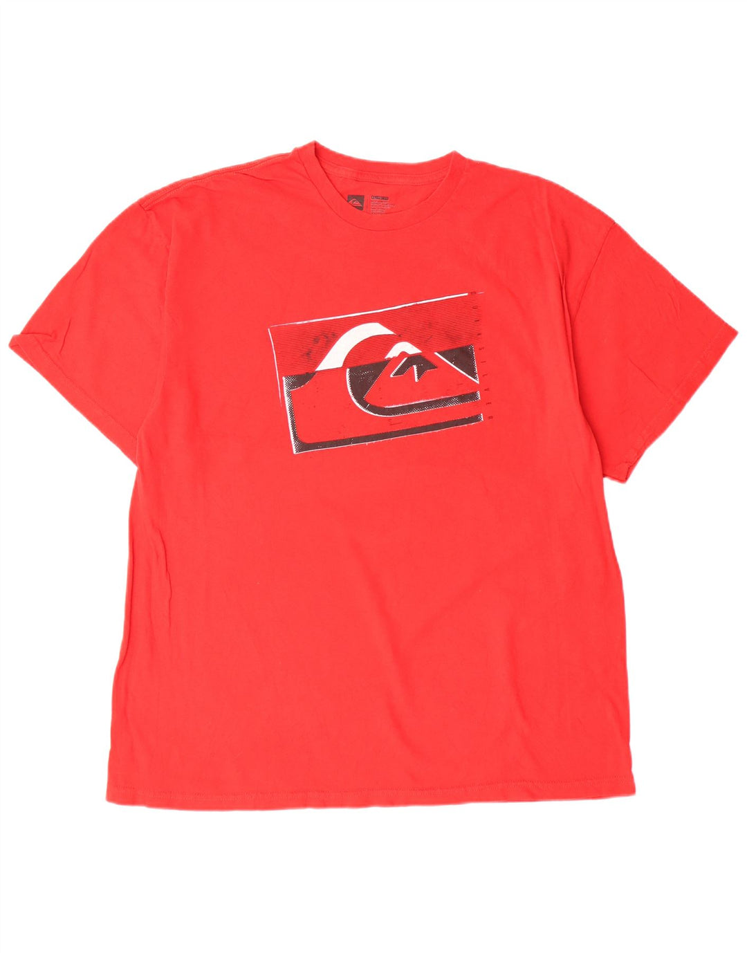 QUIKSILVER Ανδρικό γραφικό T-Shirt Top XL Κόκκινο βαμβακερό