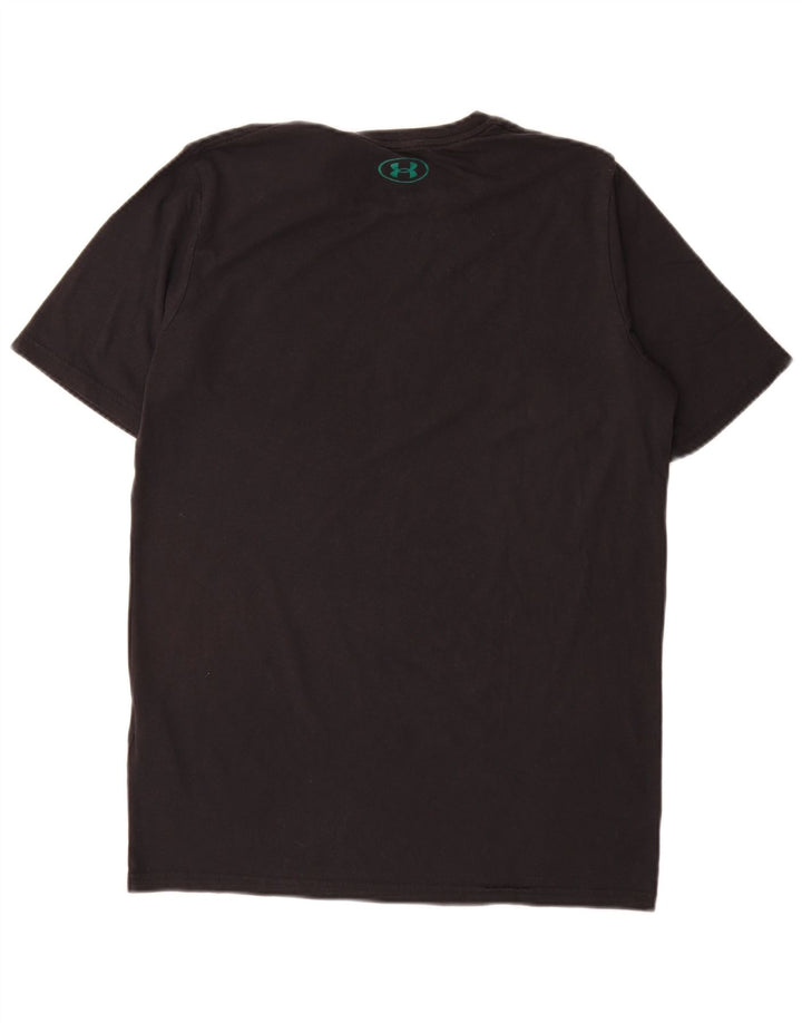 Ανδρικό γραφικό μπλουζάκι Under Armour Top Μεσαίο μαύρο βαμβακερό