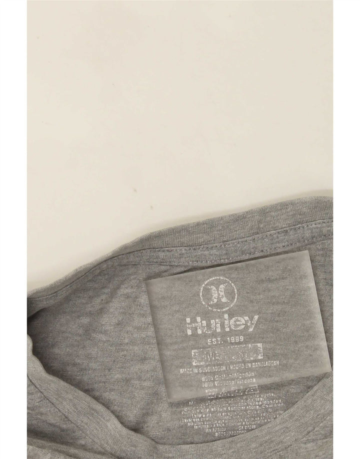 Ανδρικό γραφικό T-Shirt Hurley Top Medium Grey Flecked