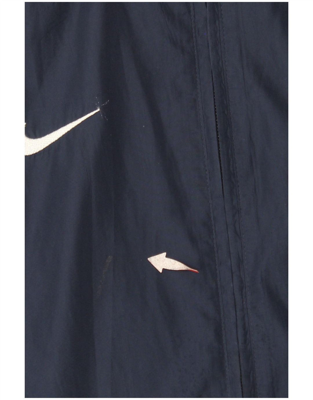 NIKE Girls Storm-Fit Rain Jacket 12-13 Years Large Navy Blue Colorblock