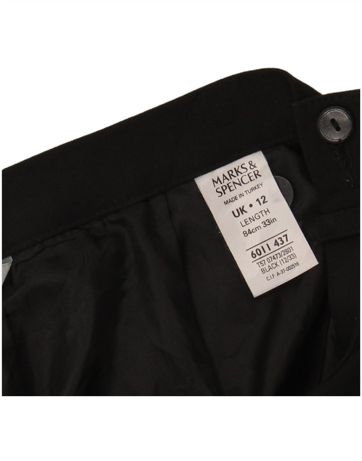 Marks & Spencer Γυναικεία Maxi Φούστα UK 12 Medium W28 Black Polyester
