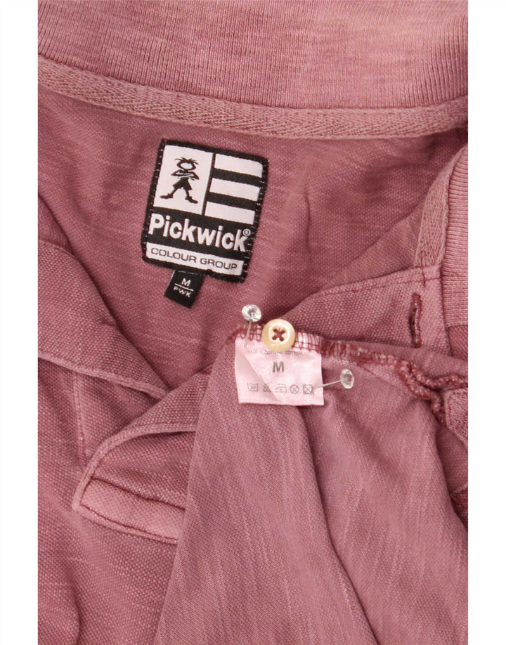 Ανδρικό πουκάμισο πόλο Pickwick, μεσαίο ροζ βαμβακερό