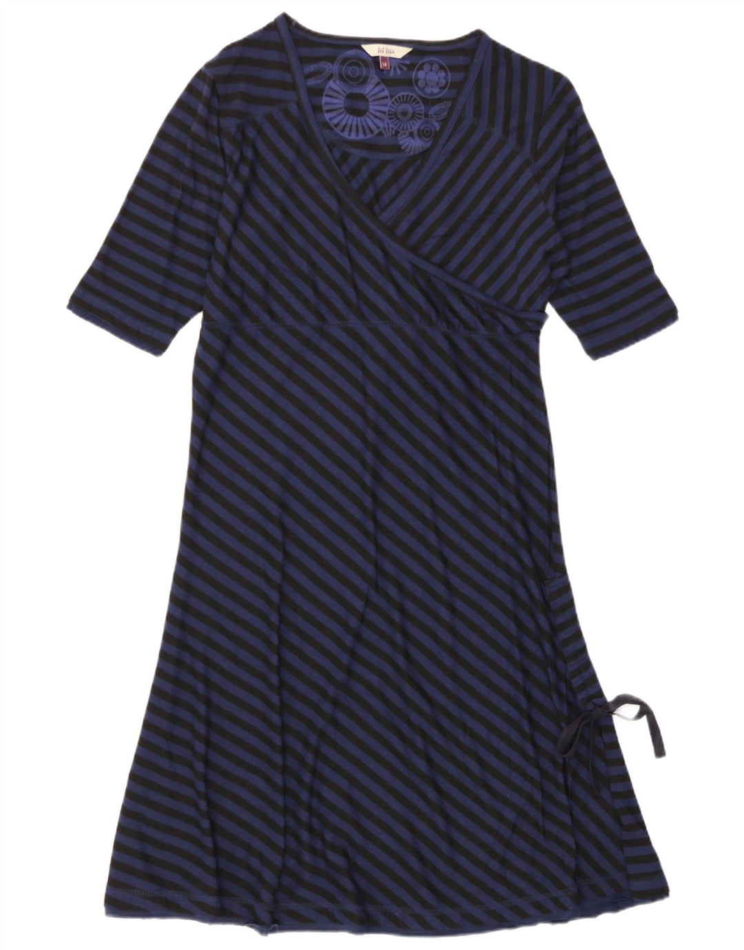 Fat Face Γυναικείο Maxi Φόρεμα UK 14 Medium Navy Blue ριγέ πολυεστέρας