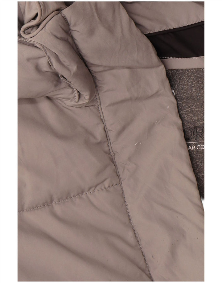 Superdry γυναικείο παλτό μεγάλου μεγέθους με κουκούλα με κουκούλα UK 10 Small Grey