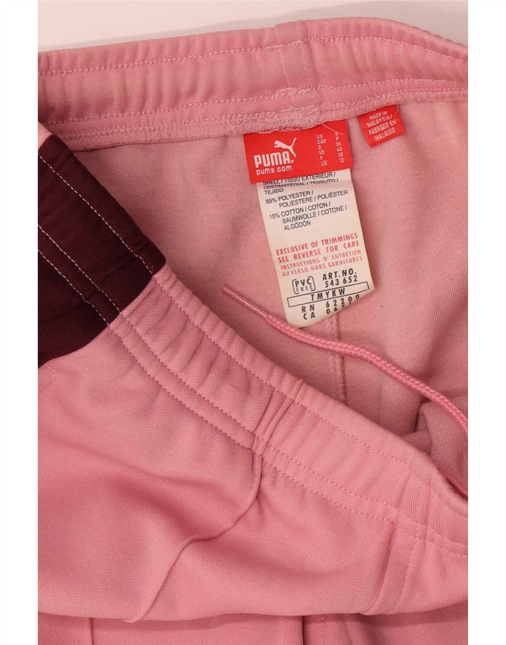 Γυναικεία αθλητική φόρμα Puma Παντελόνι UK 10 Small Pink Colourblock Polyester