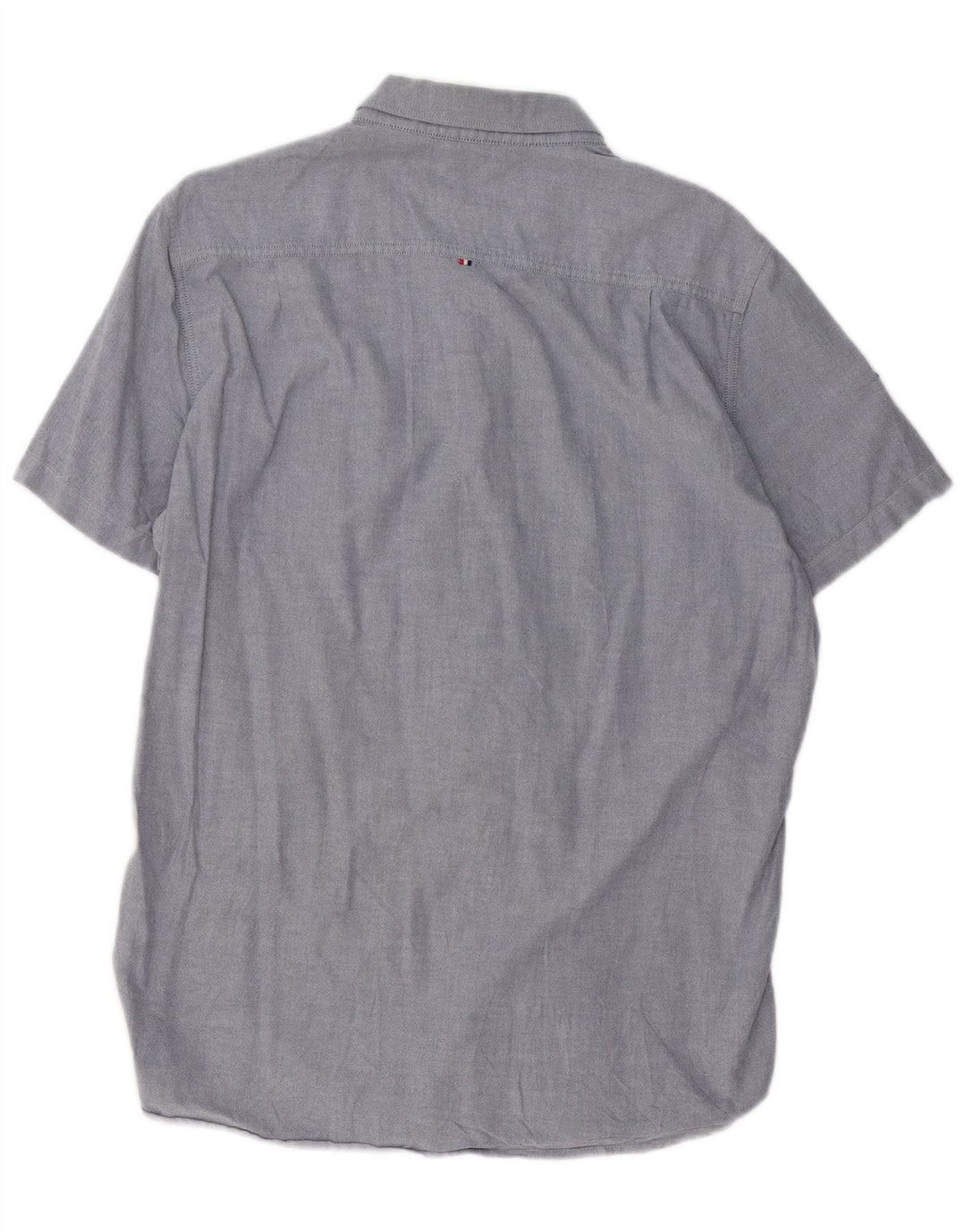 Ανδρικό κοντομάνικο πουκάμισο SUPERDRY XL Μπλε βαμβακερό