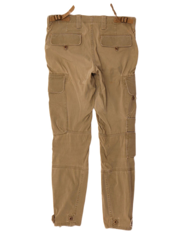 Ralph Lauren Γυναικείο λεπτό παντελόνι Cargo US 6 Medium W29 L28 Χακί βαμβακερό