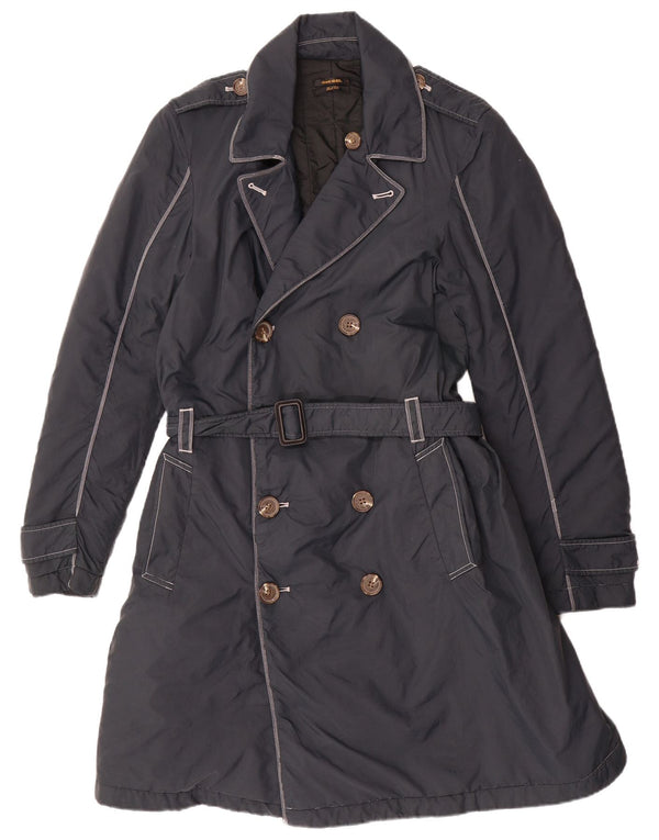 DIESEL Ανδρική καμπαρντίνα με διπλό στήθος UK 36 Small Navy Blue Nylon