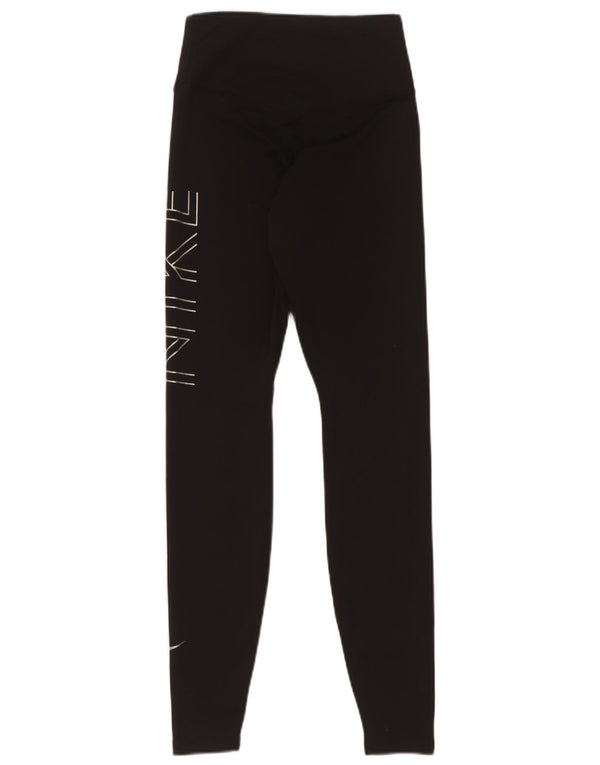 Γυναικεία γραφικά κολάν Nike Dri Fit UK 4 XS Μαύρο Πολυεστέρας