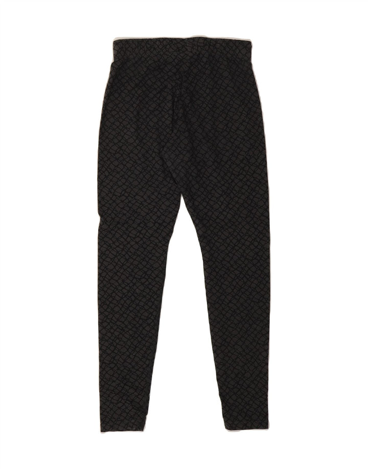 NIKE Womens Leggings UK 8 Small  Grey Geometric Cotton Vintage Nike and Second-Hand Nike from Messina Hembry 