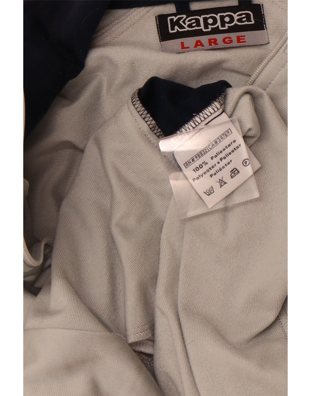 Ανδρική φόρμα KAPPA Top Jacket Μεγάλο Γκρι Χρώμα Πολυεστέρας