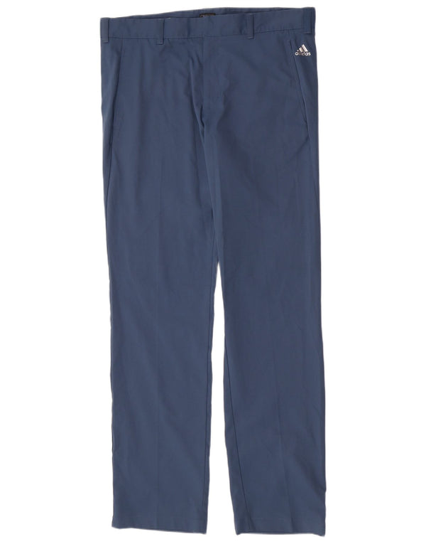 Ανδρικό ίσιο παντελόνι Chino Adidas W34 L34 Blue Polyester