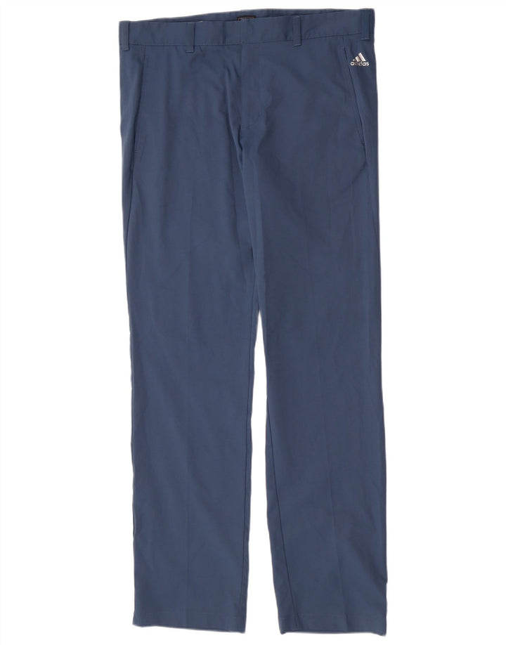 Ανδρικό ίσιο παντελόνι Chino Adidas W34 L34 Blue Polyester