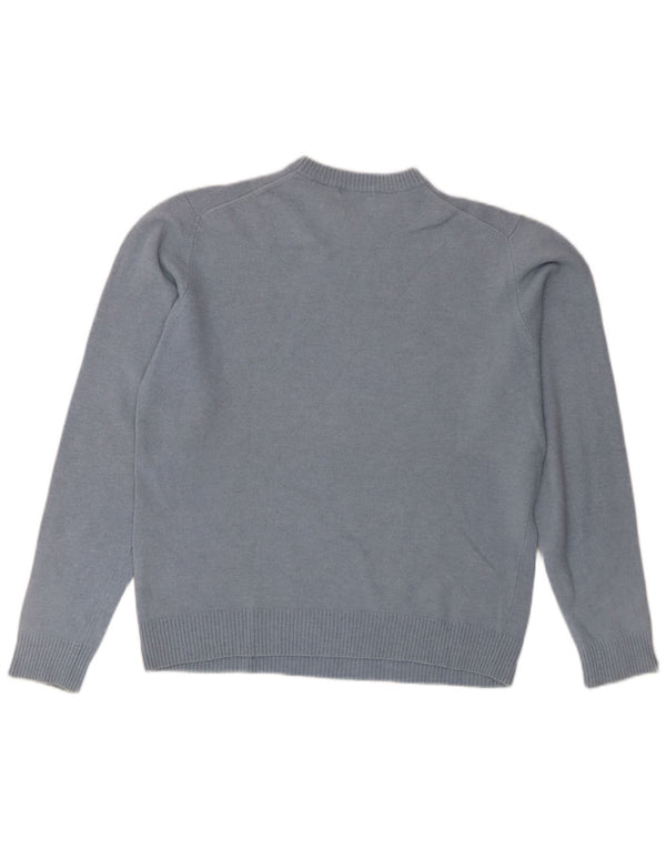 Sergio Tacchini Γυναικείο πουλόβερ με λαιμόκοψη UK 18 XL Blue Lambswool