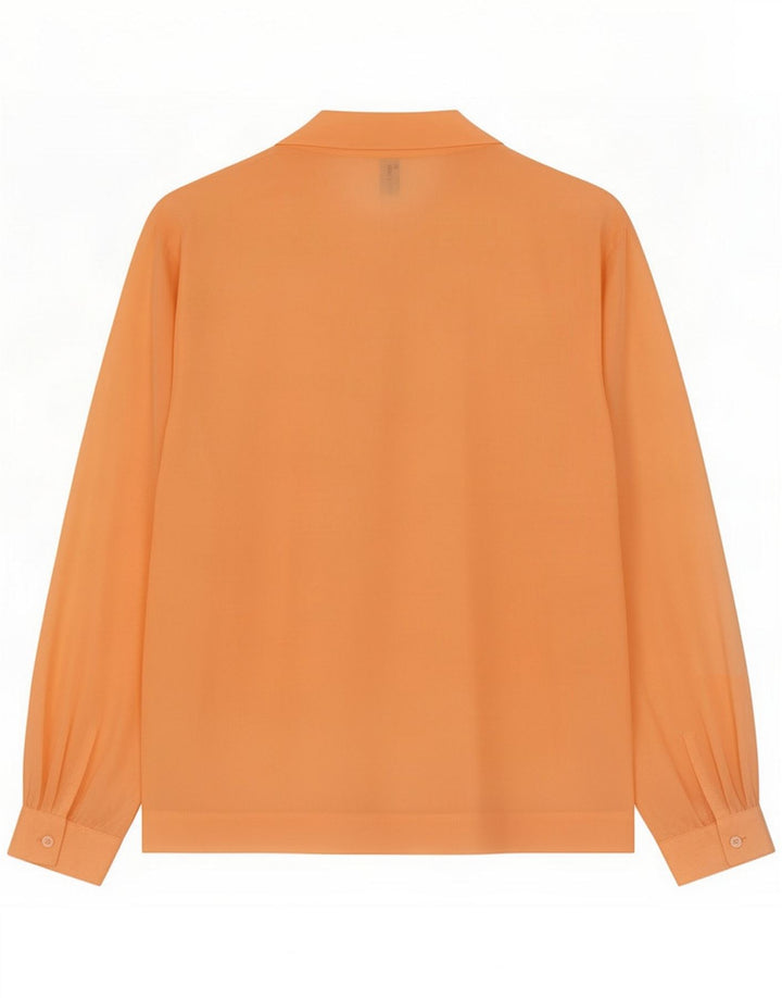 Vintage γυναικείο πουκάμισο μπλούζα IT 47 Large Orange